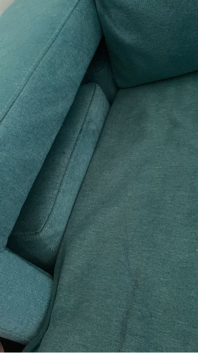 Sofá em L Cor Azul Petróleo