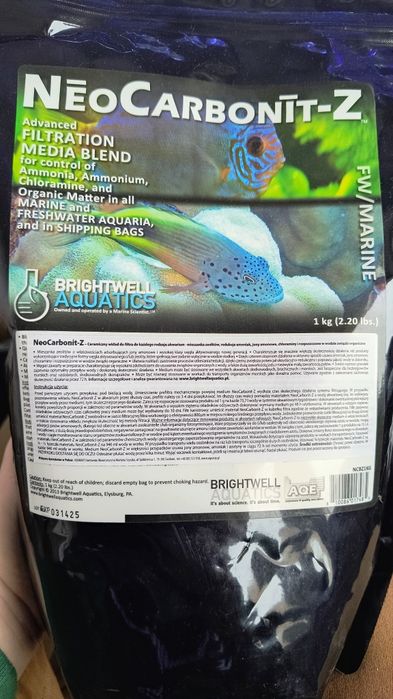 Neocarbonit z do akwarium 1 kg medium do filtra