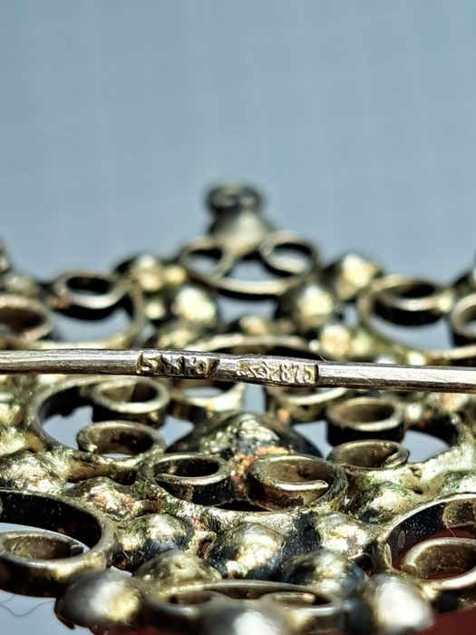 Брошь серебро 875 проба. Винтаж. 6,62 грамма