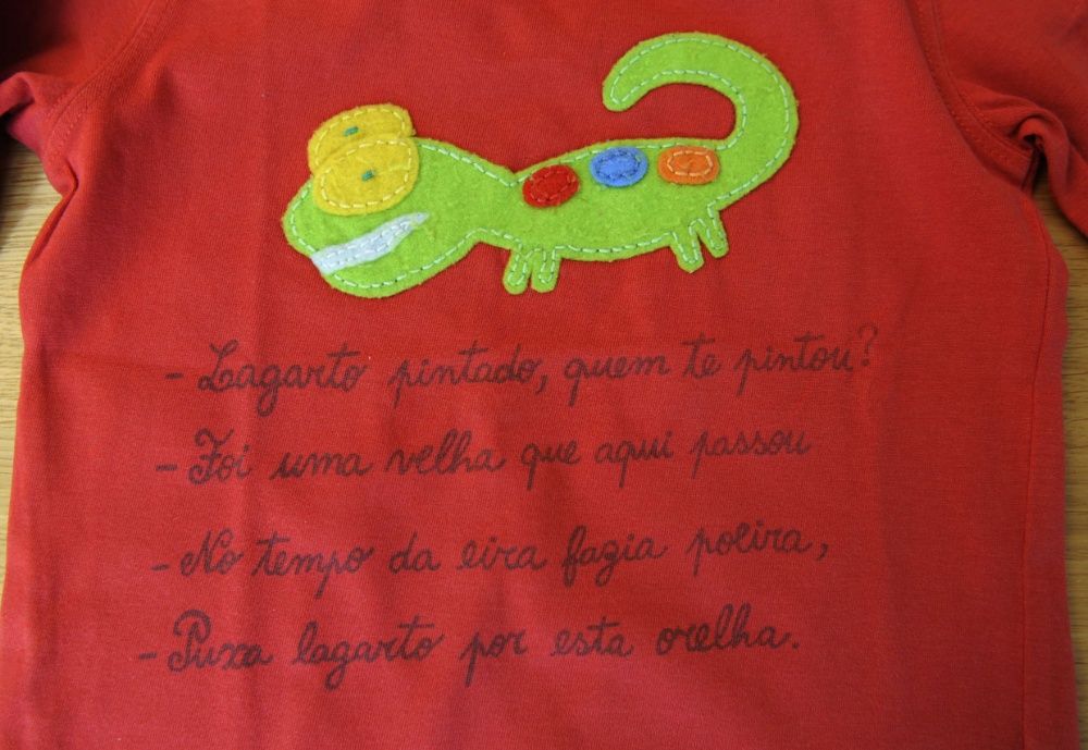 Camisola manga comprida com lagarto