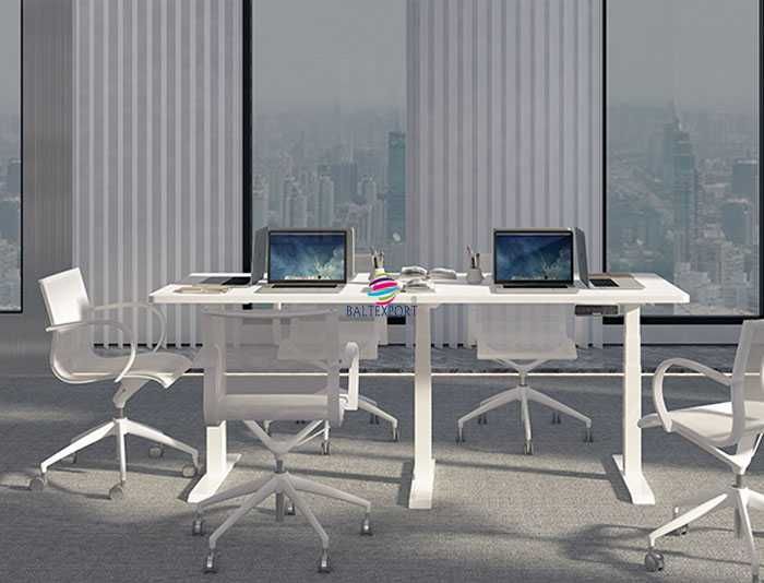 Mesa Secretária ELEVATÓRIA ELÉTRICA BALTY Normal e Trabalhar em Pé