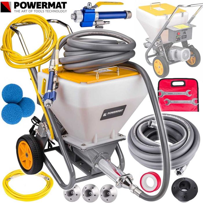 POWERMAT Agregat Tynkarski Tynkarka Tynków Gładzi 1500w 50l PM1188