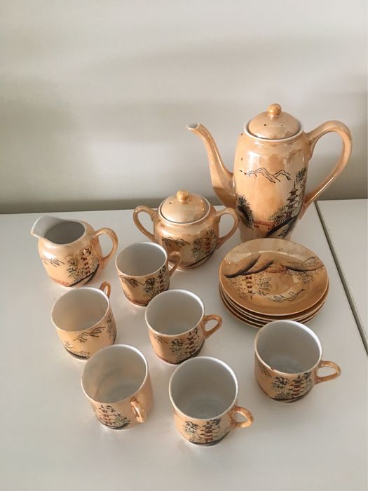 Servico cha japones casca de ovo