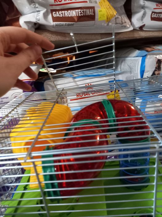 АКЦИЯ Клетка Хомяк 3 Люкс цинк 33.5х23х43 см