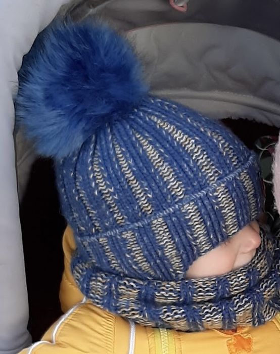 Шапка + хомут Набір зимовий