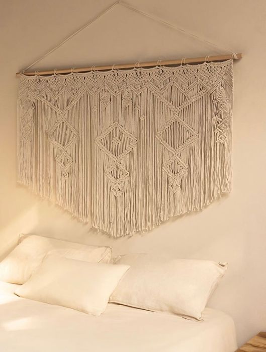 Macramé para cabeceira ou parede