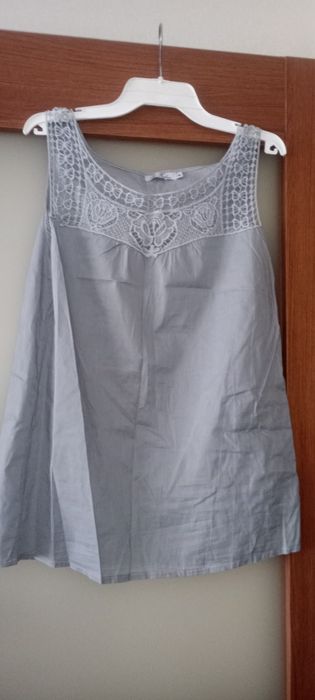 Koszulka na ramiączkach - szara - cienka - M