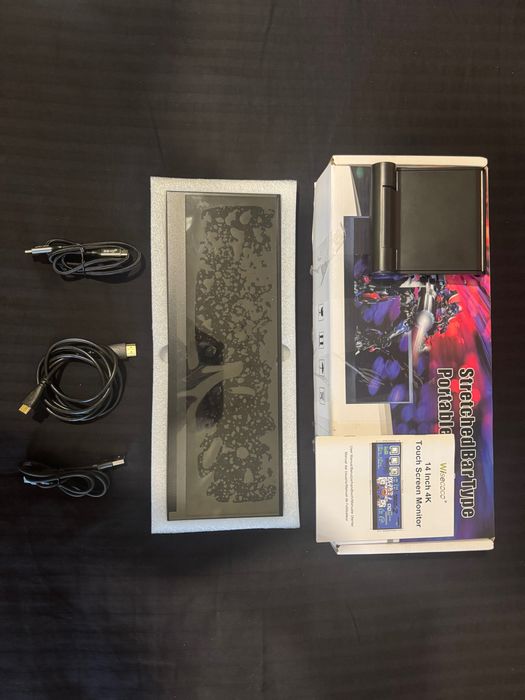 Портативный сенсорный монитор Wisecoco 14'' 4K UHD IPS 3840x1100 HDR