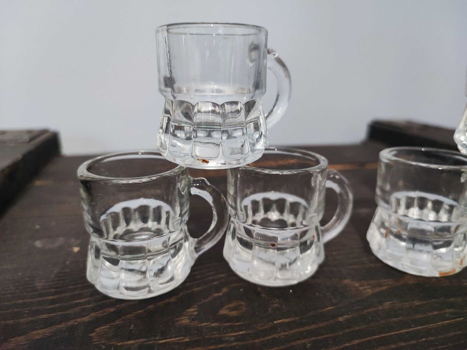 Kieliszki do wódki kufelki PRL