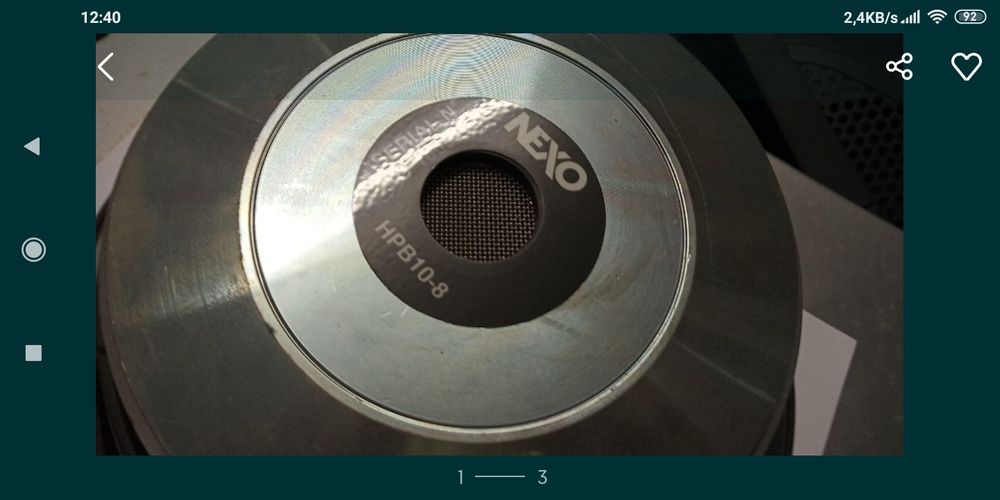 NEXO HPB 8ND-HF Speaker Unit GT4805 and HPB10-8Y64283967081601124