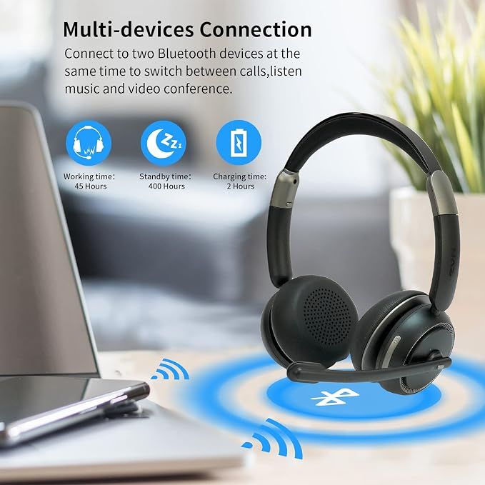 FF Fongee Bezprzewodowy zestaw słuchawkowy Bluetooth z mikrofonem