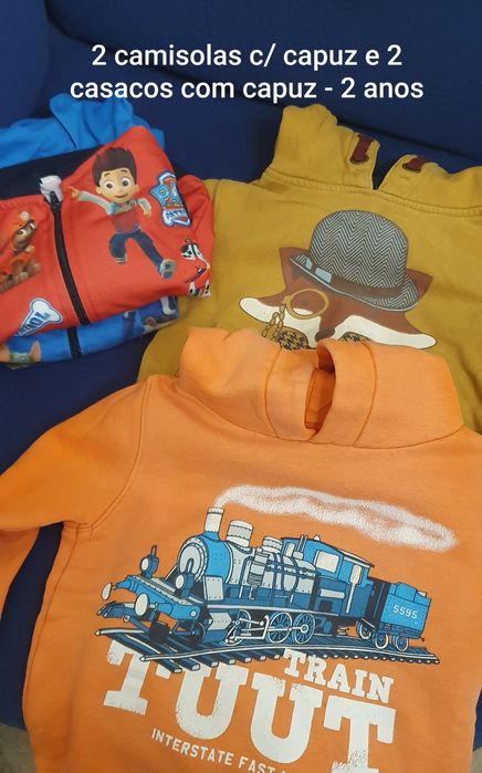 Roupa de menino 2 anos, bom estado, alguma de marca