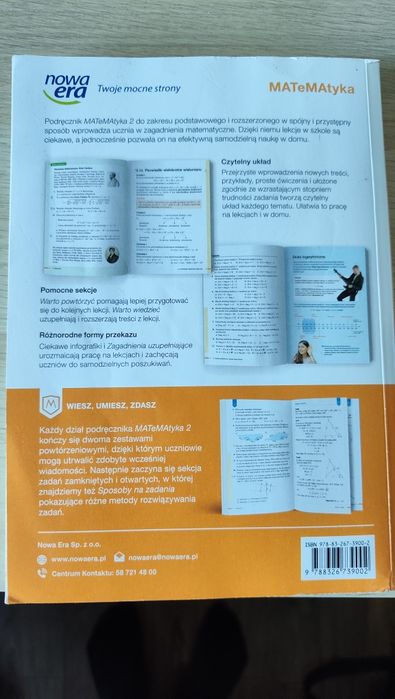 Podręcznik matematyka 2 dla liceów zakres rozszerzony