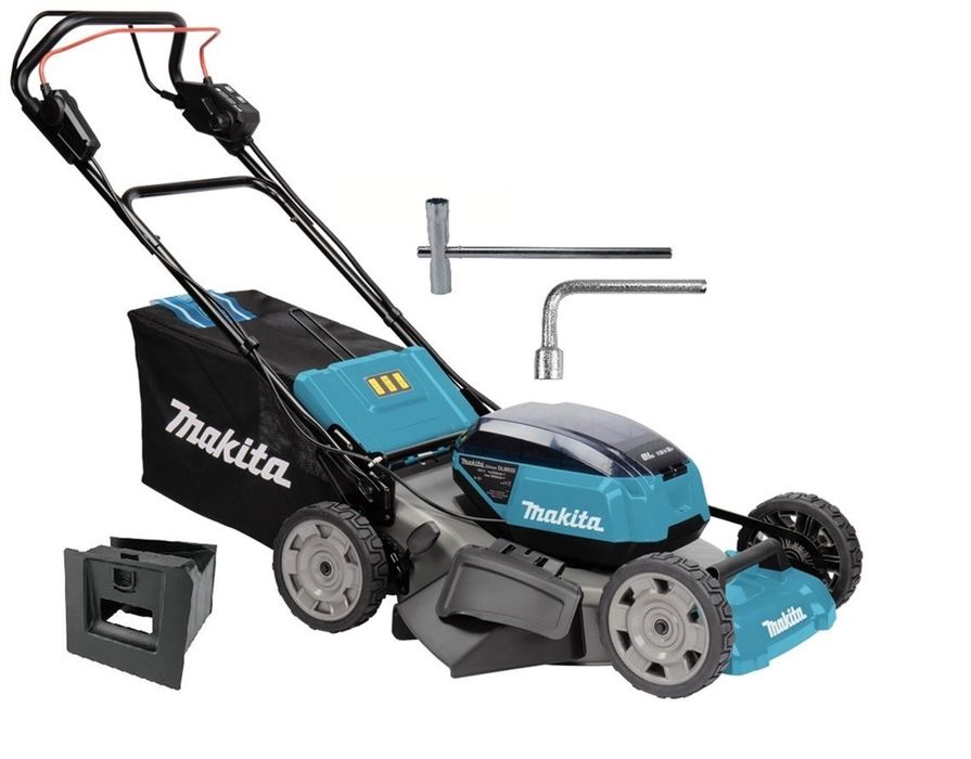 Akumulatorowa kosiarka z napędem kół Makita DLM532z na baterie 18v