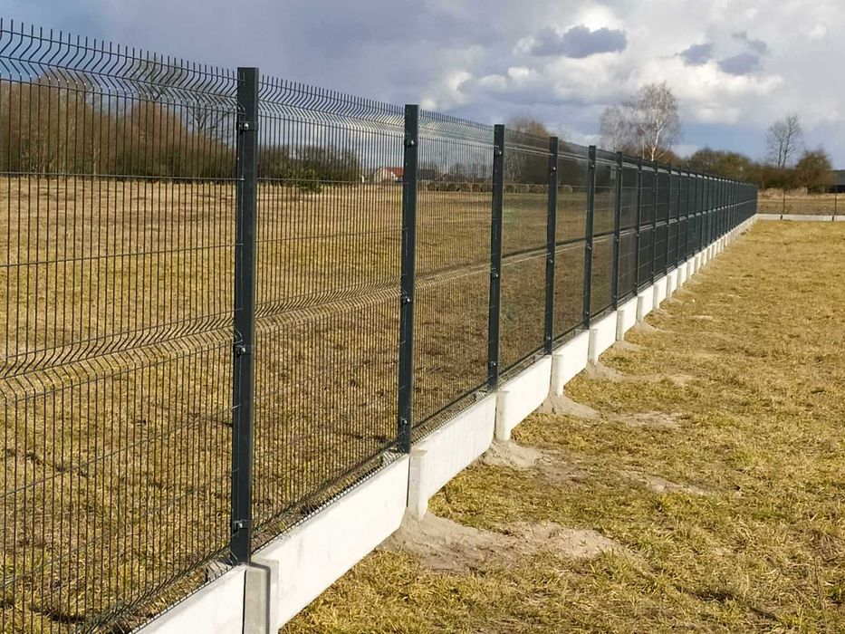 Ogrodzenie panelowe podmurówka montaż panele ogrodzeniowe brama oc+ral