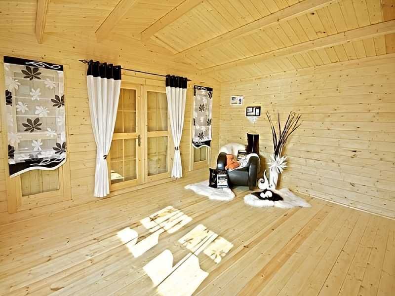 DOMEK ANIA Letniskowy 5x5,9m BAL 44mm z Tarasem PROJEKT NA WYMIAR