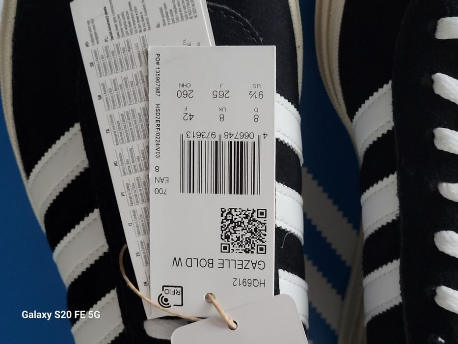 Gazelle adidas roz 42