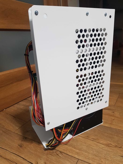 M-CASE 1 ATX RAL kompletna open PC Case, AIO 240, 4x ssd 1 x HDD