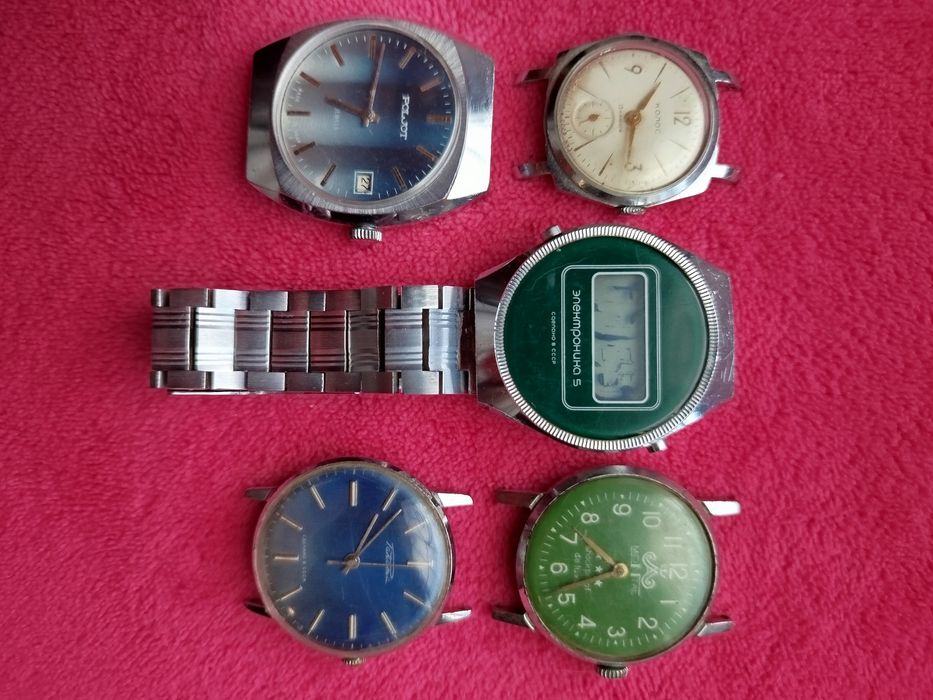 Часы колос электроника полет ракета ссср