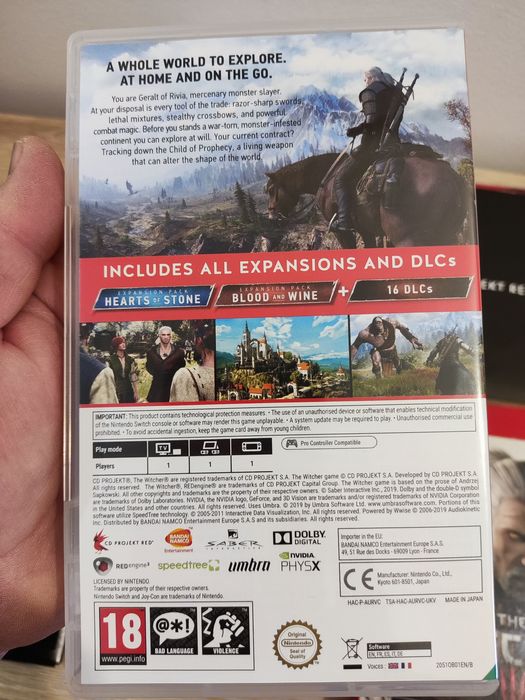 The Witcher wild hunt edição completa nintendo switch
