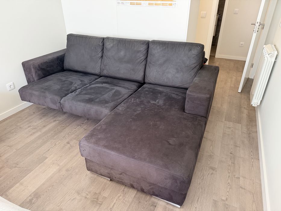 Sofá Chaise-Longue Confortável - Espumas Alta Densidade (Excelente Estado)