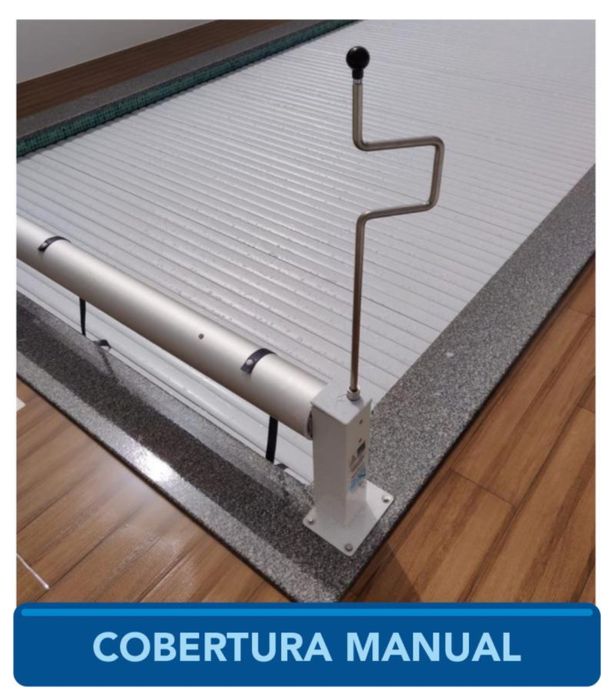 Cobertura de piscina electrica automatica campanha Mergulho Salgado