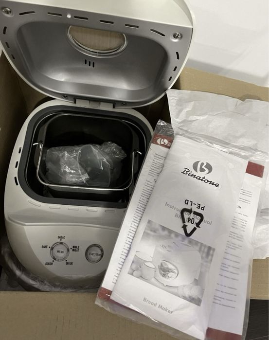 Нова хлібопічка Binatone BM-1008 Потужність 530 Вт