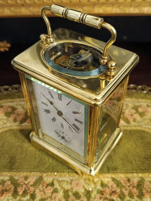 Francuski zegar powozowy, oficerski, kareciak.