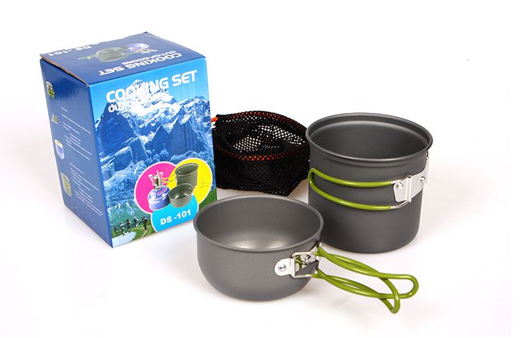 Легкий туристичний посуд з анодованого алюмінію. Посуда котелок.