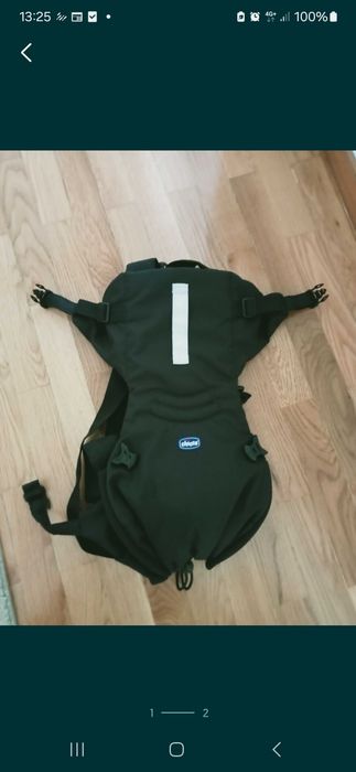 Porta bebés Marsúpio Chicco preto_como novo.