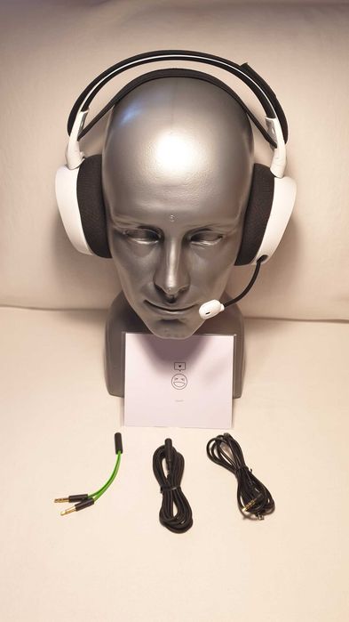 Słuchawki bezprzewodowe SteelSeries Arctis 7+WHITE - stan IDEALNY.