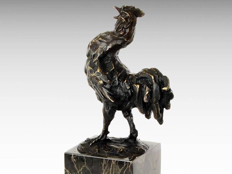 Escultura de bronze - Galo 1