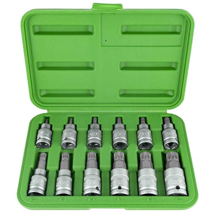 Jogo de 12 chaves 1/2" ponta XZN