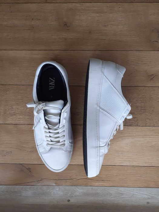 Zara кеды мокасины 43-44 макасины белые кроссовки слипоны