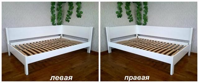 Угловая деревянная кровать Шанталь