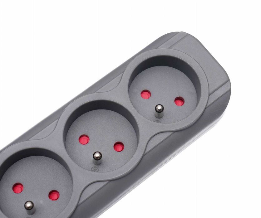 PRZEDŁUŻACZ LISTWA ZASILAJĄCA antyprzepięciowa 5Gniazd 2USB 1,5M Kabel