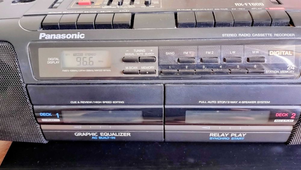 Radio Duplo deck K7 Boombox Panasonic RX-FT600