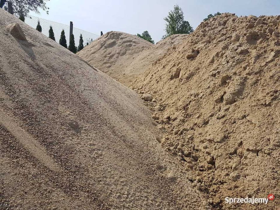 Piasek budowlany, fundamentowy, mieszanki żwirowe