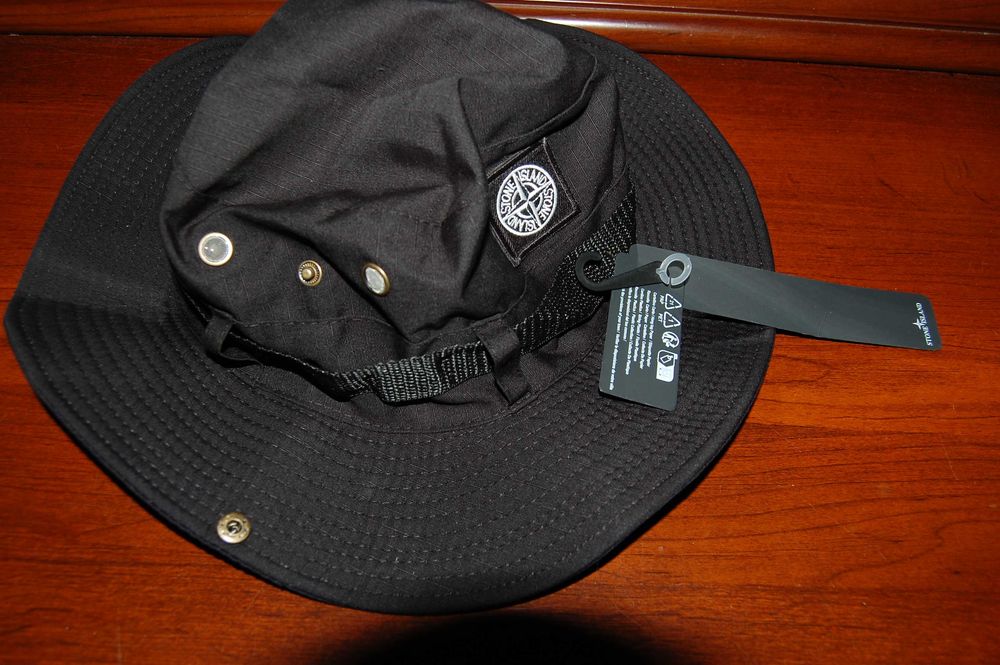 Чорна панама шляпа Stone Island, на голову до 60 см, нова