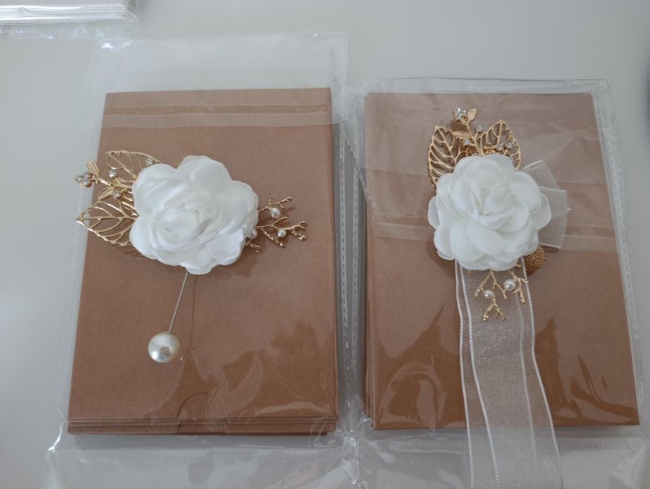 Par de flores para casamento - pulso e casaco