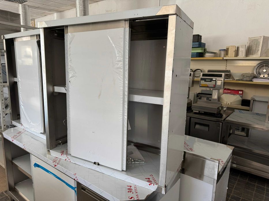 ACM1649 - Armário Mural em Inox de 1m com 1 Prateleira - NOVO