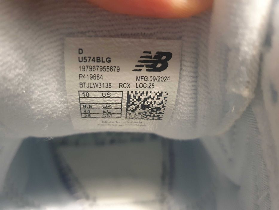 Buty męskie sneakersy  New Balance U574  44 EU  28 CM