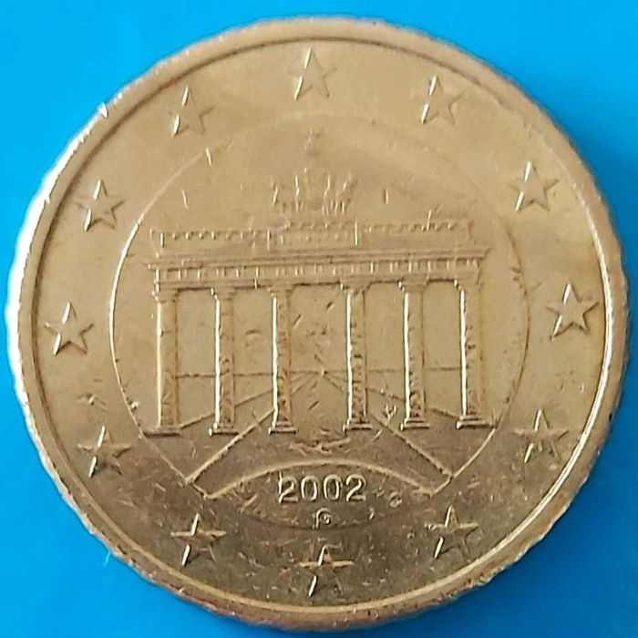 50 Cêntimos de 2002 Letra G,  da Alemanha