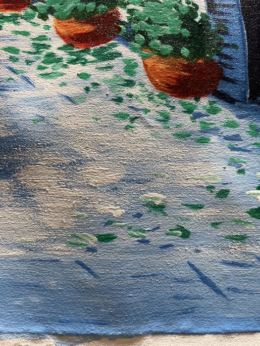 Tela pintada à mão