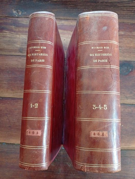 Livro Antigo "Os Misterios de Paris" - Eugenio Sue