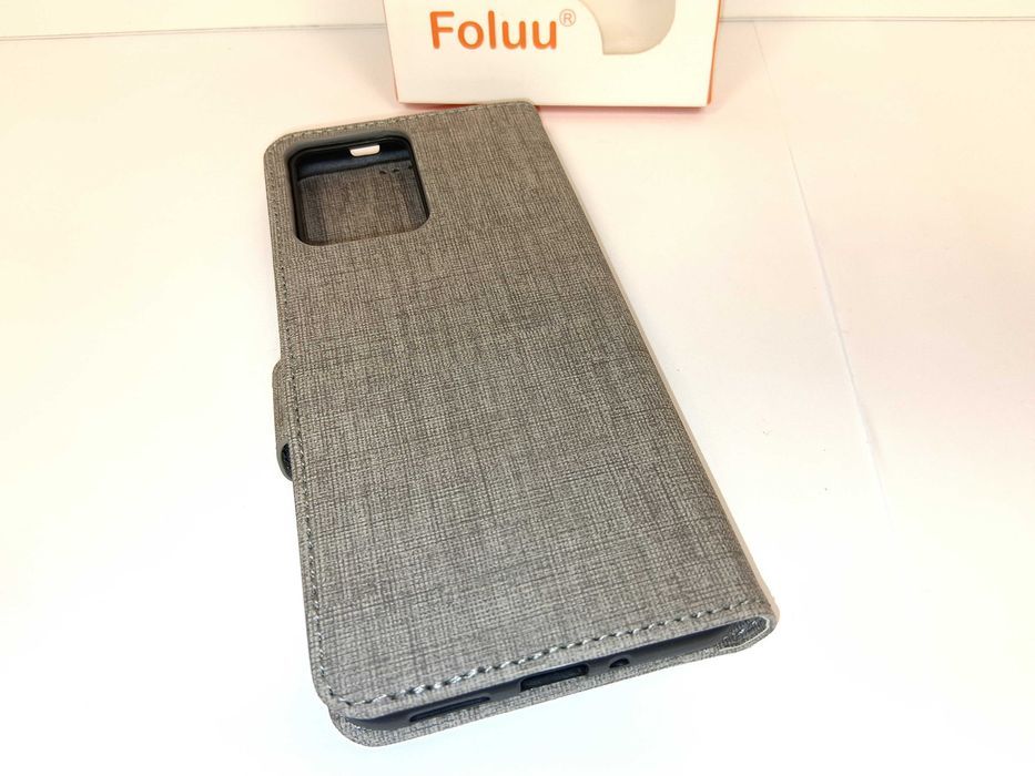 Z114 Etui Foluu Do Xiaomi Poco X5 5G / Redmi Note 12 5G Portfel Szare