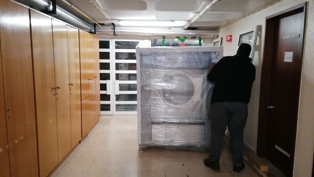 Mais uma instalação Tecnitramo lavar roupa industrial 45kg hospitalar