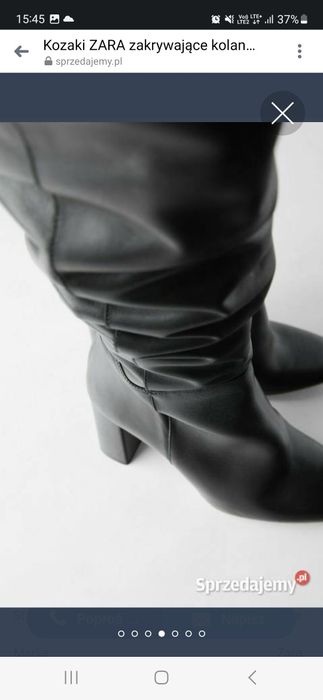 Kozakinza kolano Zara 39 skóra naturalna