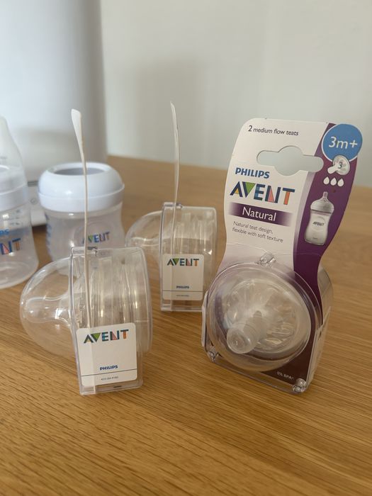 Esterelizador Philips Avent + biberões e tetinas