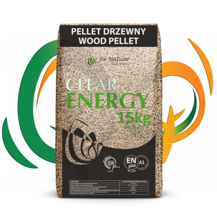 Pellet drzewny Clear Energy – 6mm ENplus A1, DINplus Bydgoszcz